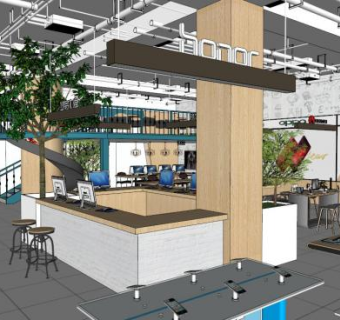 专卖店sketchup模型下载_sketchup草图大师SKP模型