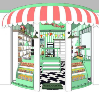 便利店sketchup模型下载_sketchup草图大师SKP模型
