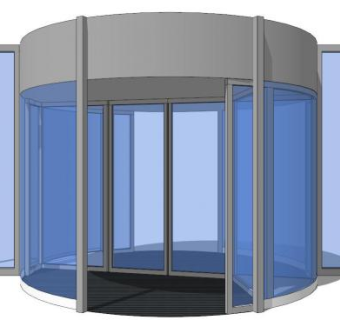 旋转门sketchup模型下载_sketchup草图大师SKP模型