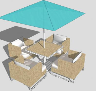室外沙发sketchup模型下载_sketchup草图大师SKP模型