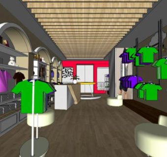 童装店sketchup模型下载_sketchup草图大师SKP模型