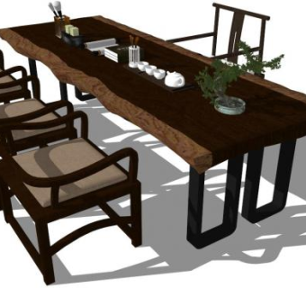 茶台sketchup模型下载_sketchup草图大师SKP模型