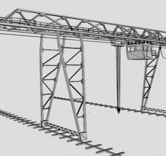 龙门吊sketchup模型下载_sketchup草图大师SKP模型