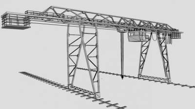 龙门吊sketchup模型下载_sketchup草图大师SKP模型