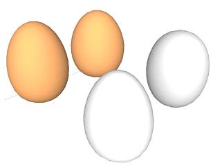 鸡蛋sketchup模型下载_sketchup草图大师SKP模型