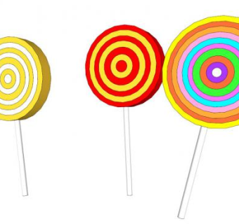 棒棒糖sketchup模型下载_sketchup草图大师SKP模型