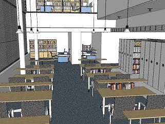 图书馆室内设计模型