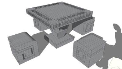 石桌sketchup模型下载_sketchup草图大师SKP模型