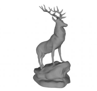 鹿雕塑sketchup模型下载_sketchup草图大师SKP模型