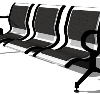 银行椅子sketchup模型下载_sketchup草图大师SKP模型