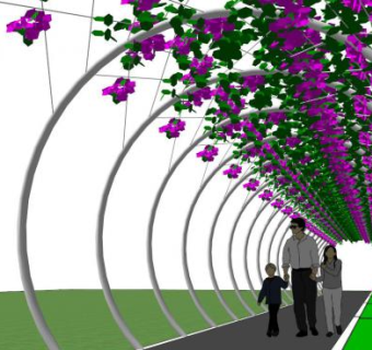 花廊sketchup模型下载_sketchup草图大师SKP模型