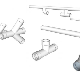 雨水管sketchup模型下载_sketchup草图大师SKP模型