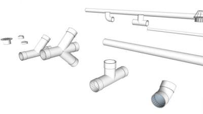 雨水管sketchup模型下载_sketchup草图大师SKP模型