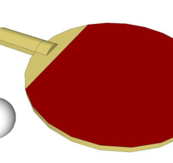 乒乓球sketchup模型下载_sketchup草图大师SKP模型