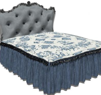 欧式床sketchup模型下载_sketchup草图大师SKP模型