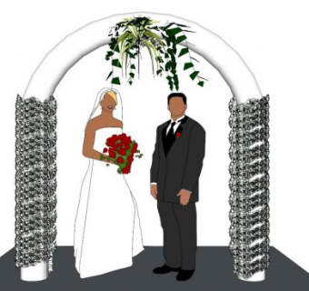 婚礼入口sketchup模型下载_sketchup草图大师SKP模型