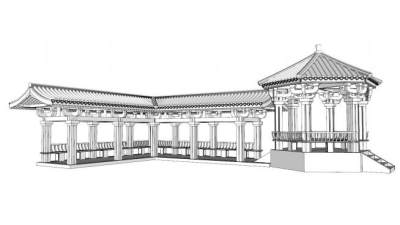 廊sketchup模型下载_sketchup草图大师SKP模型