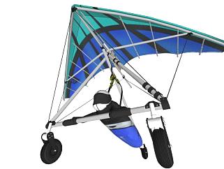 滑翔伞sketchup模型下载_sketchup草图大师SKP模型