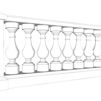 <em>欧式栏杆</em>sketchup模型下载_sketchup草图大师SKP模型