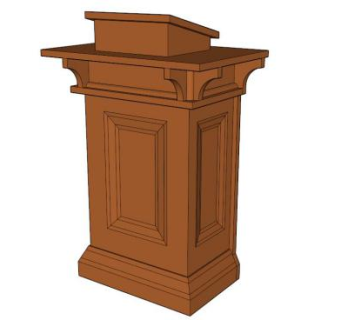 演讲台sketchup模型下载_sketchup草图大师SKP模型