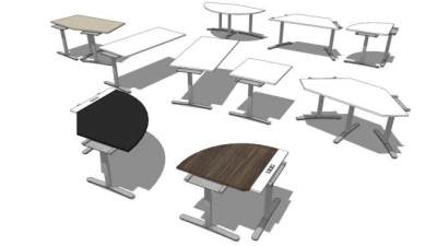 培训桌sketchup模型下载_sketchup草图大师SKP模型