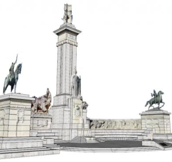 纪念碑sketchup模型下载_sketchup草图大师SKP模型