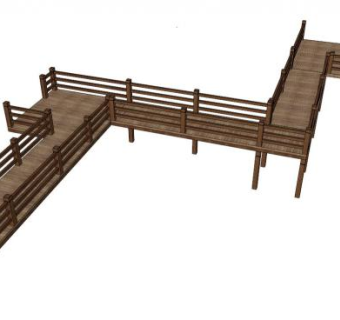 栈道sketchup模型下载_sketchup草图大师SKP模型