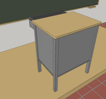 讲台sketchup模型下载_sketchup草图大师SKP模型