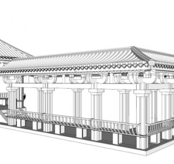 廊亭sketchup模型下载_sketchup草图大师SKP模型