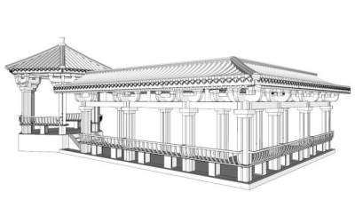 廊亭sketchup模型下载_sketchup草图大师SKP模型