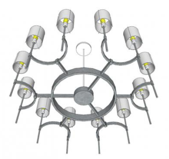 客厅吊灯sketchup模型下载_sketchup草图大师SKP模型