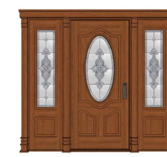 别墅门sketchup模型下载_sketchup草图大师SKP模型