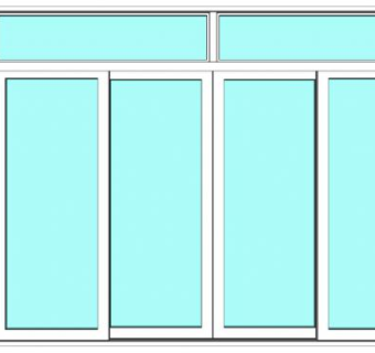 玻璃滑门sketchup模型下载_sketchup草图大师SKP模型