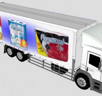 厢式货车sketchup模型下载_sketchup草图大师SKP模型