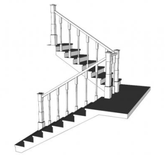 三维楼梯sketchup模型下载_sketchup草图大师SKP模型