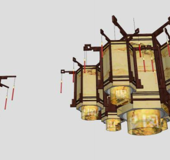 宫灯sketchup模型下载_sketchup草图大师SKP模型