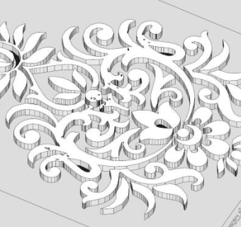 欧式花纹sketchup模型下载_sketchup草图大师SKP模型