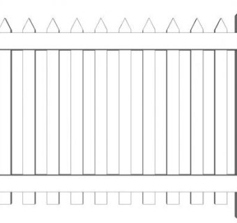 白色栅栏sketchup模型下载_sketchup草图大师SKP模型