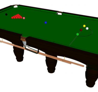 台球桌sketchup模型下载_sketchup草图大师SKP模型