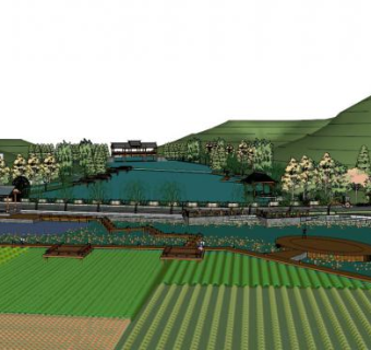 生态园林sketchup模型下载_sketchup草图大师SKP模型