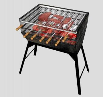 烧烤架sketchup模型下载_sketchup草图大师SKP模型