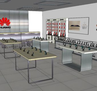 手机店sketchup模型下载_sketchup草图大师SKP模型