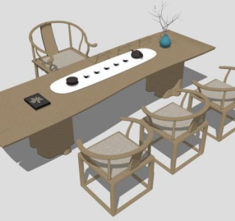 茶案sketchup模型下载_sketchup草图大师SKP模型