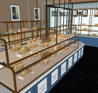 面包店sketchup模型下载_sketchup草图大师SKP模型