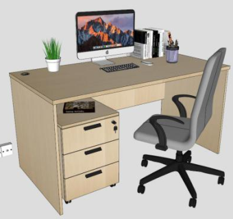 电脑桌sketchup模型下载_sketchup草图大师SKP模型