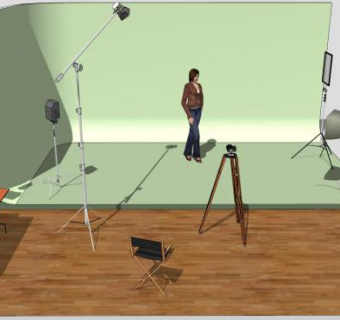 摄影器材sketchup模型下载_sketchup草图大师SKP模型