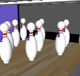 保龄球瓶sketchup模型下载_sketchup草图大师SKP模型