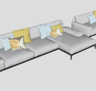 3d沙发sketchup模型下载_sketchup草图大师SKP模型