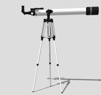 天文望远镜sketchup模型下载_sketchup草图大师SKP模型