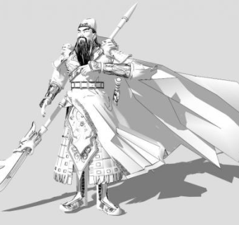 关公su模型下载_sketchup草图大师SKP模型